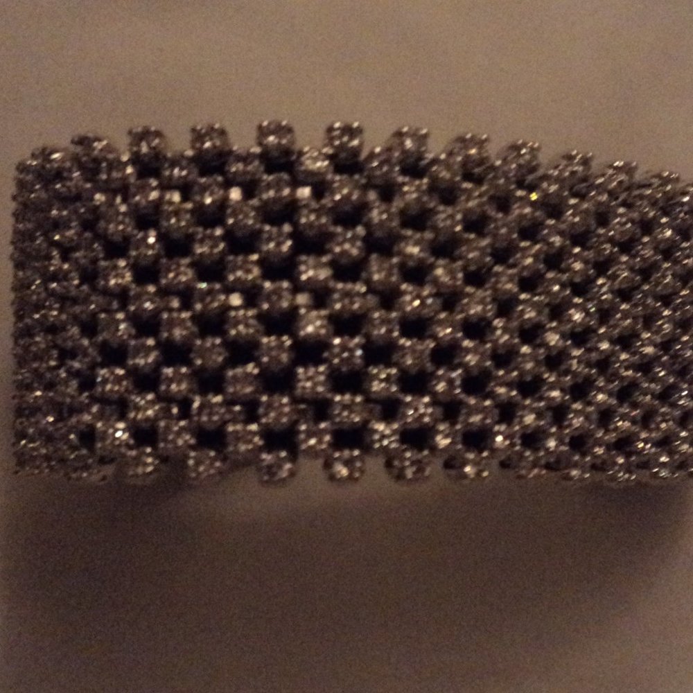 CUBIC ZIRCONIA BRACELET SILVER RARE